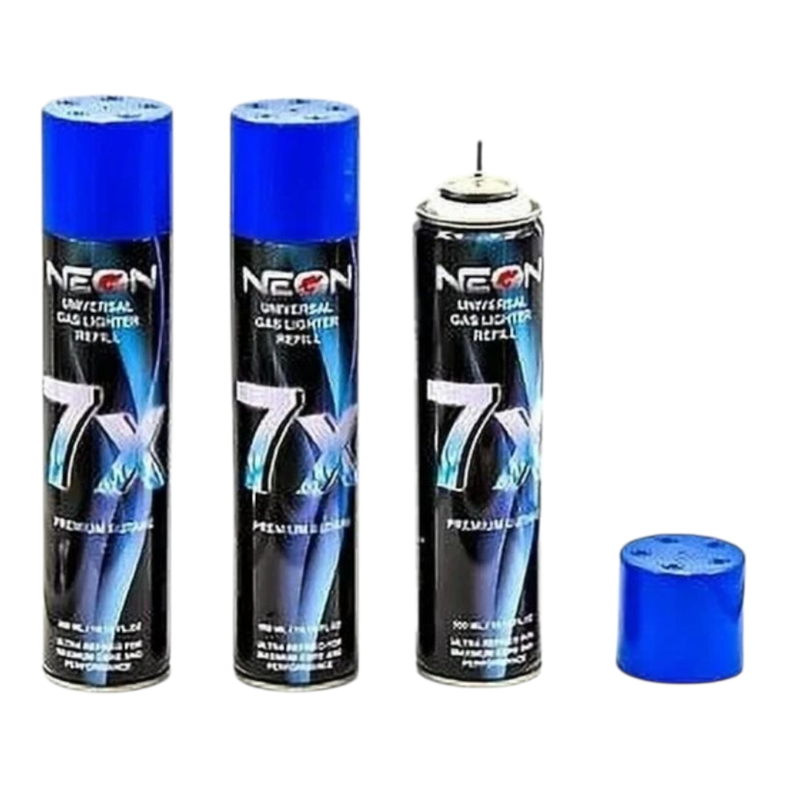 12 Can Neon 7X Refined Butane Lighter Gas Fuel Refill