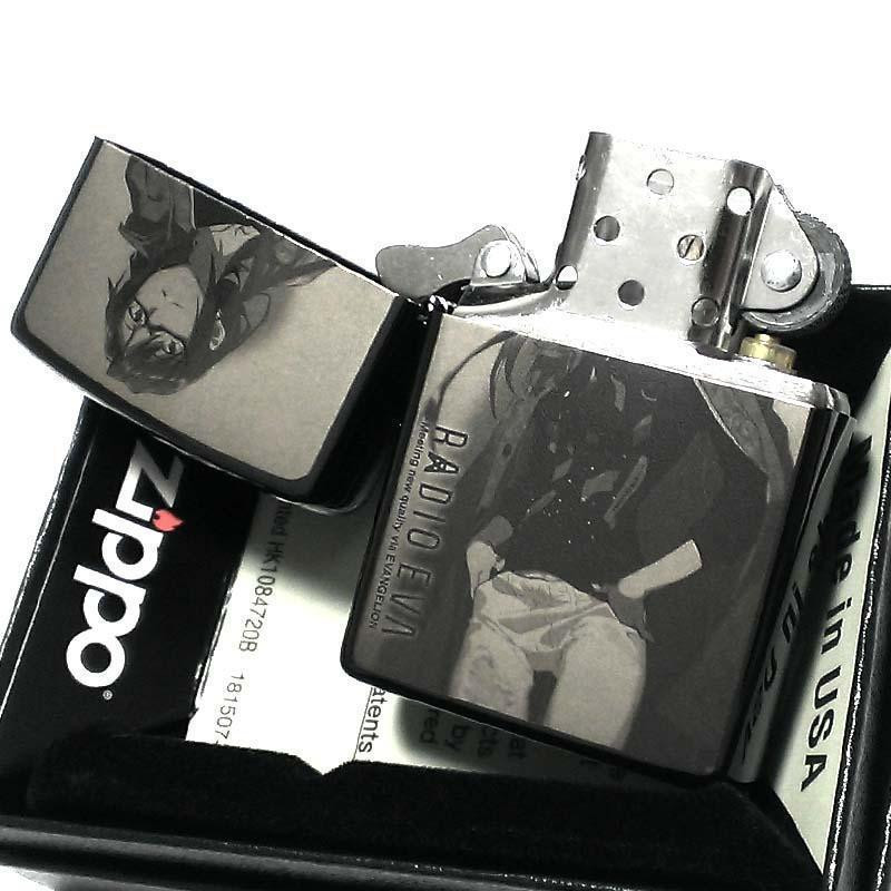 Zippo Evangelion Radio Eva Mari Casual 10th Anniversary Black Titanium Japan New