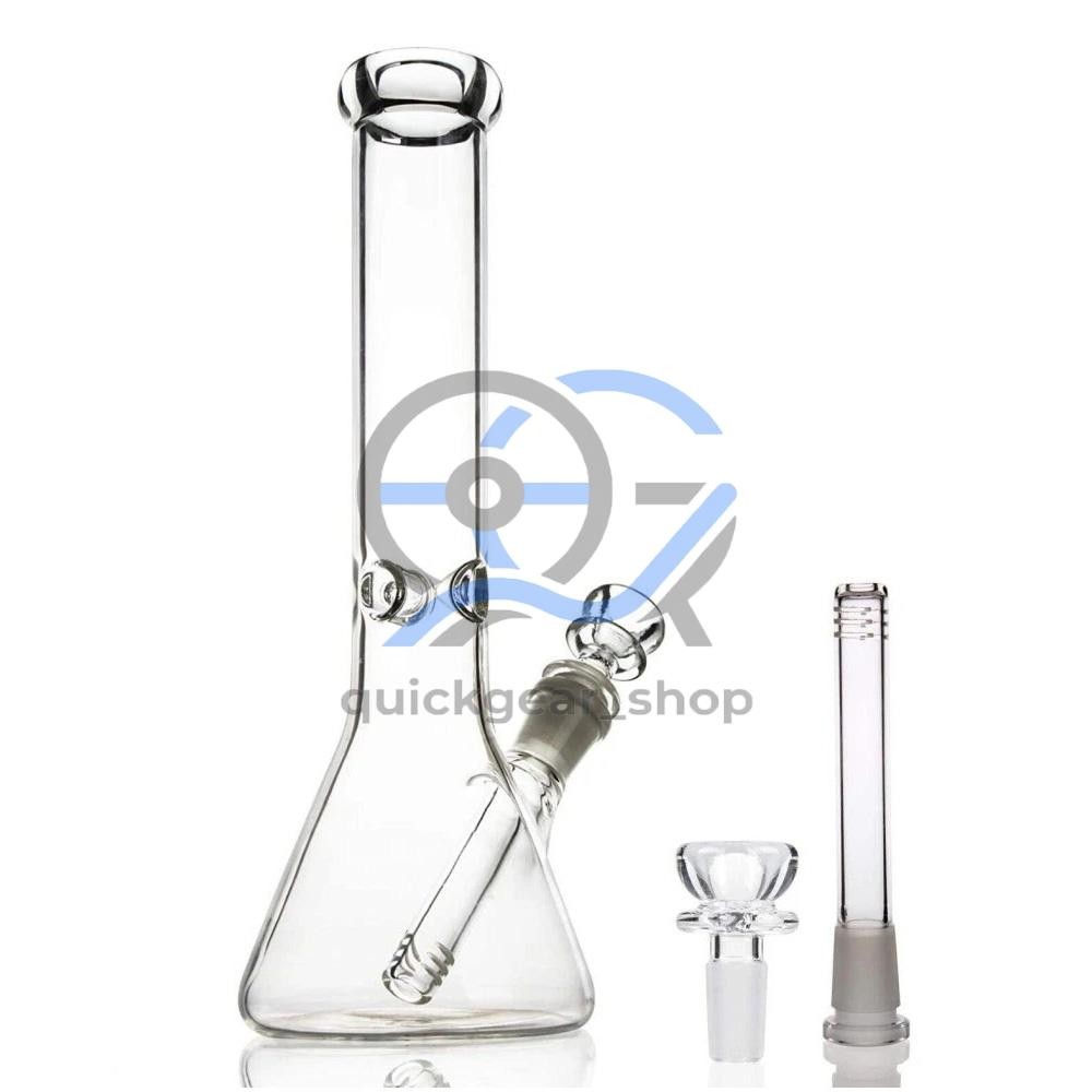 10 inch Heavy Glass Bong Water Pipe Smoking Bong Beaker + 14mm Bowl hookah USA