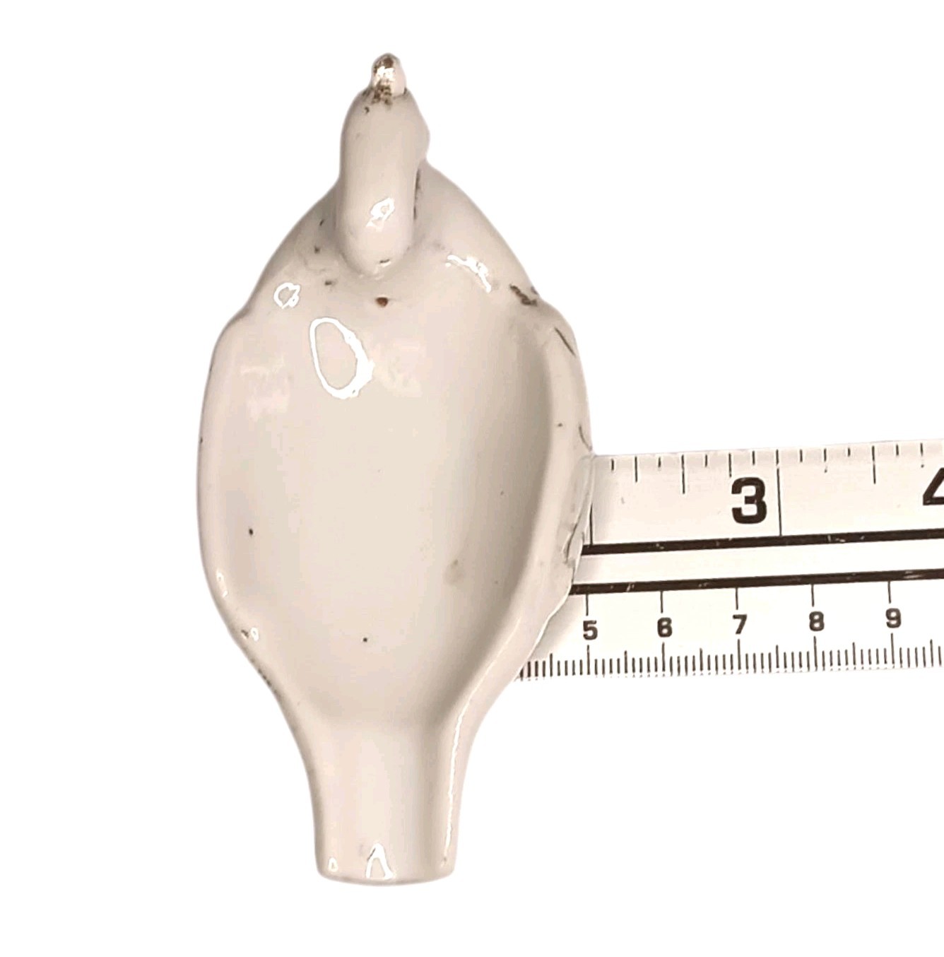 Vintage White Porcelain Swan Ashtray Trinket Dish Gold Trim Made In Japan 4″x2″
