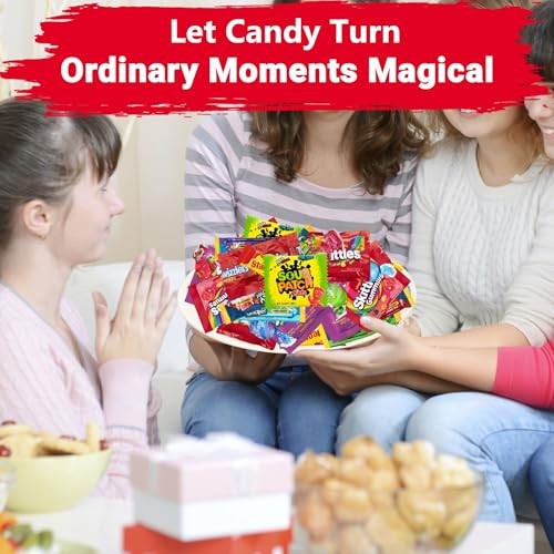 Bulk Candy Variety Pack 5 LB, Individually Wrapped Assorted Chewy & Hard 5LBS