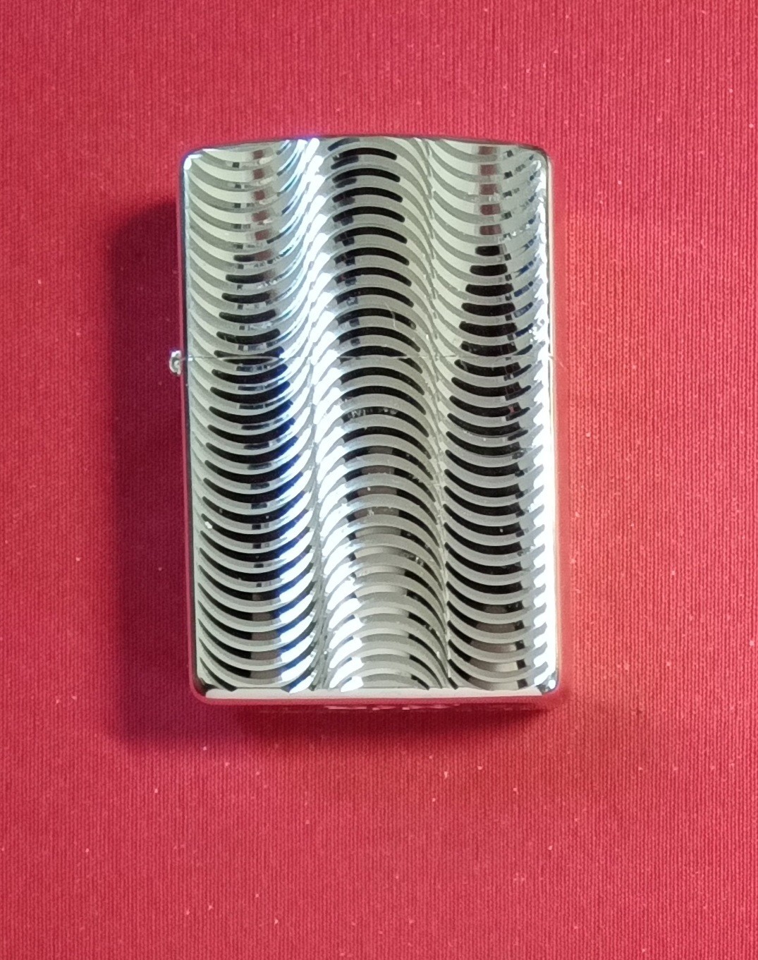 Zippo Lighter High Polished Chrome Wavy Design