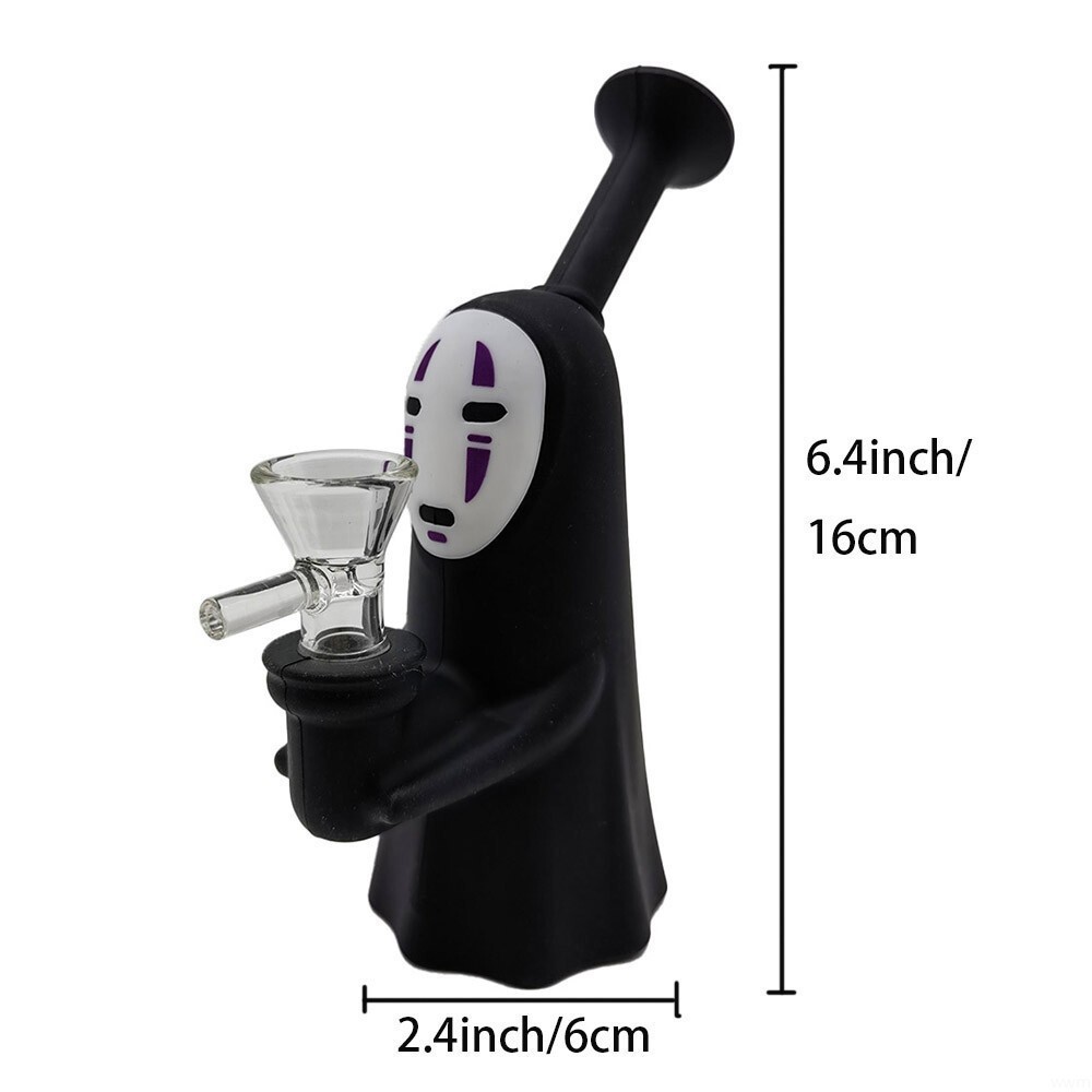 Random Blind Box Hookah Silicone & Glass Smoking Water Pipe Bong with Bowl