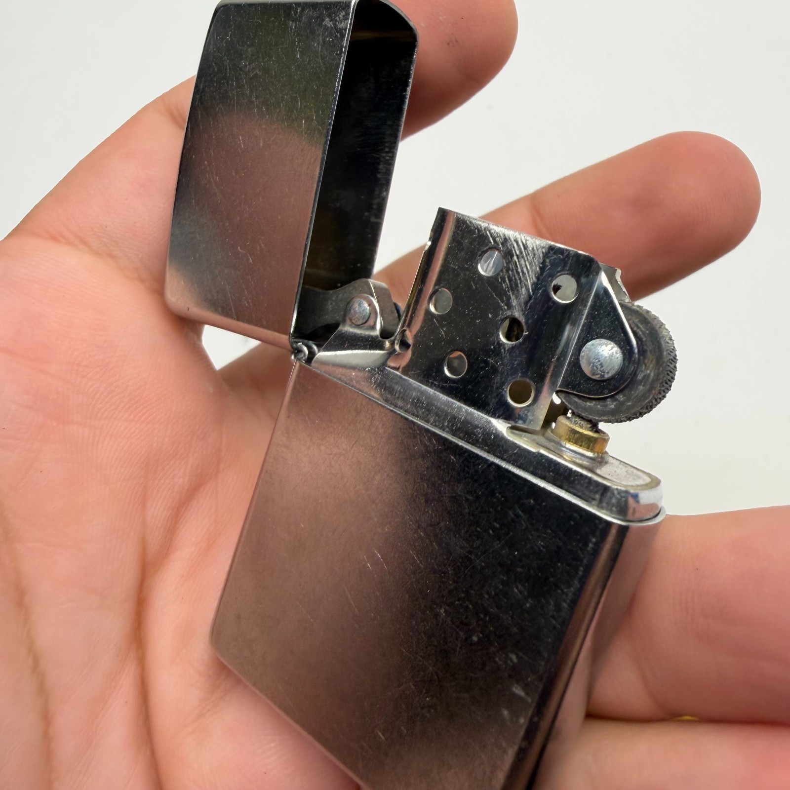 2022 Zippo Lighter Chrome K 22 Not Branded – UNTESTED SOLD AS IS