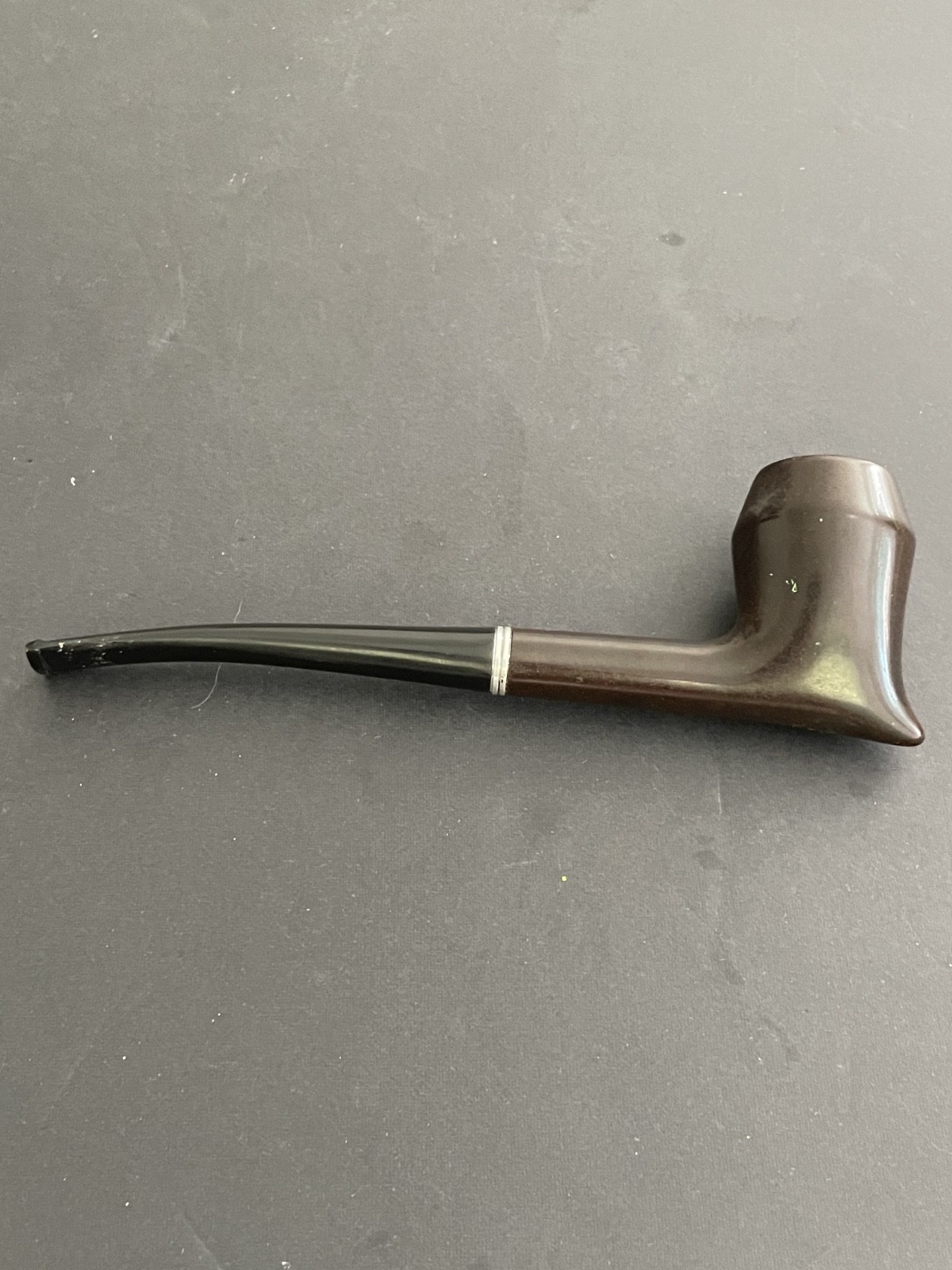 Yello-Bole Nova Estate Tobacco Pipe Brown Bent Dublin Saddle Stem