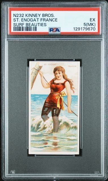 ST. ENOGAT FRANCE 1889 N232 Kinney Surf Beauties PSA 5(MK) EX C:9670