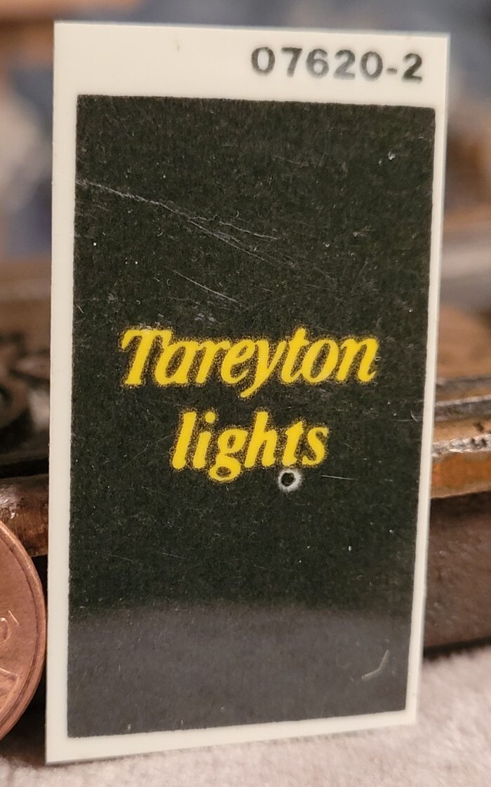 Vintage TAREYTON LIGHTS Cigarette Advertising Small Decal From 1980s