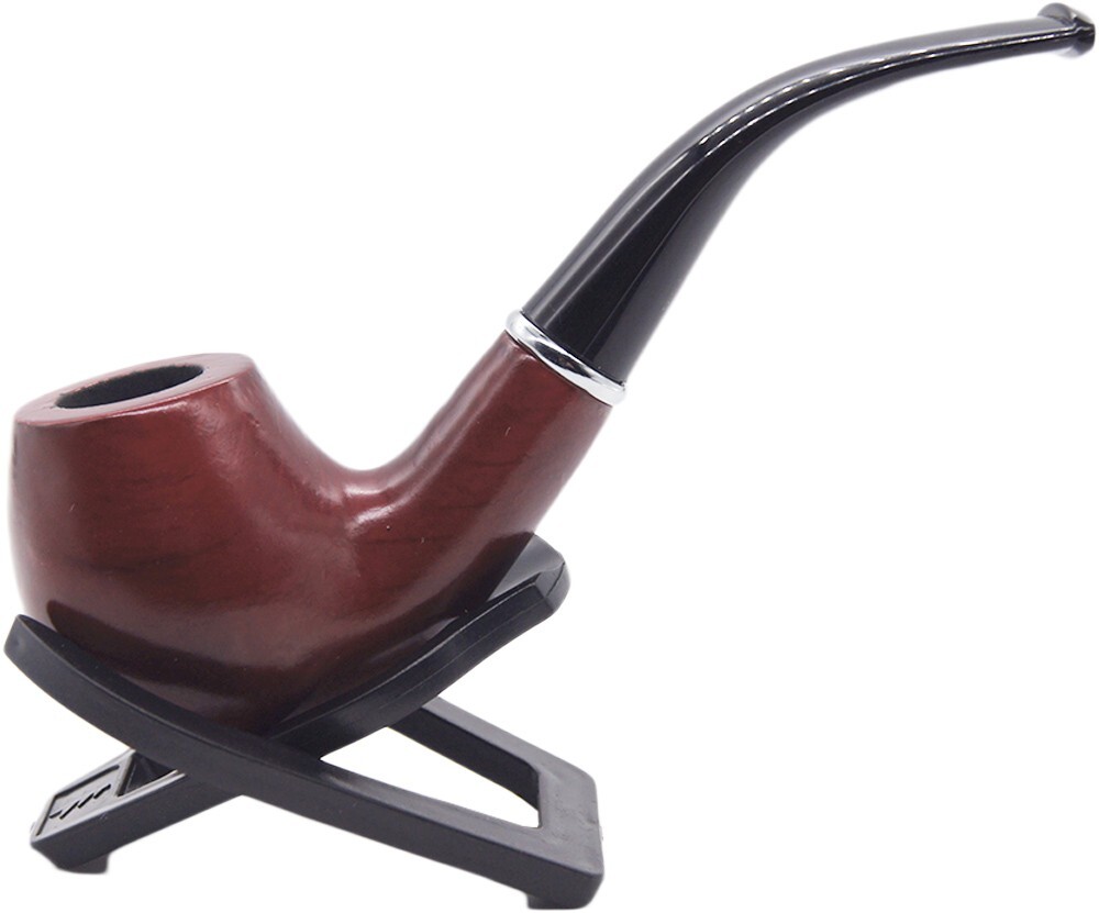 2 Durable Wooden Wood Smoking Pipe Tobacco Cigarettes Cigar Pipes Enchase Gift R