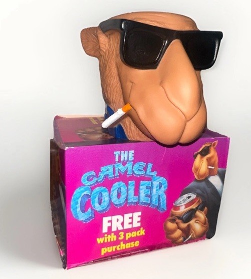 1990s Joe Camel The Camel Cooler Koozie Beer Can Cooler Holder in original box