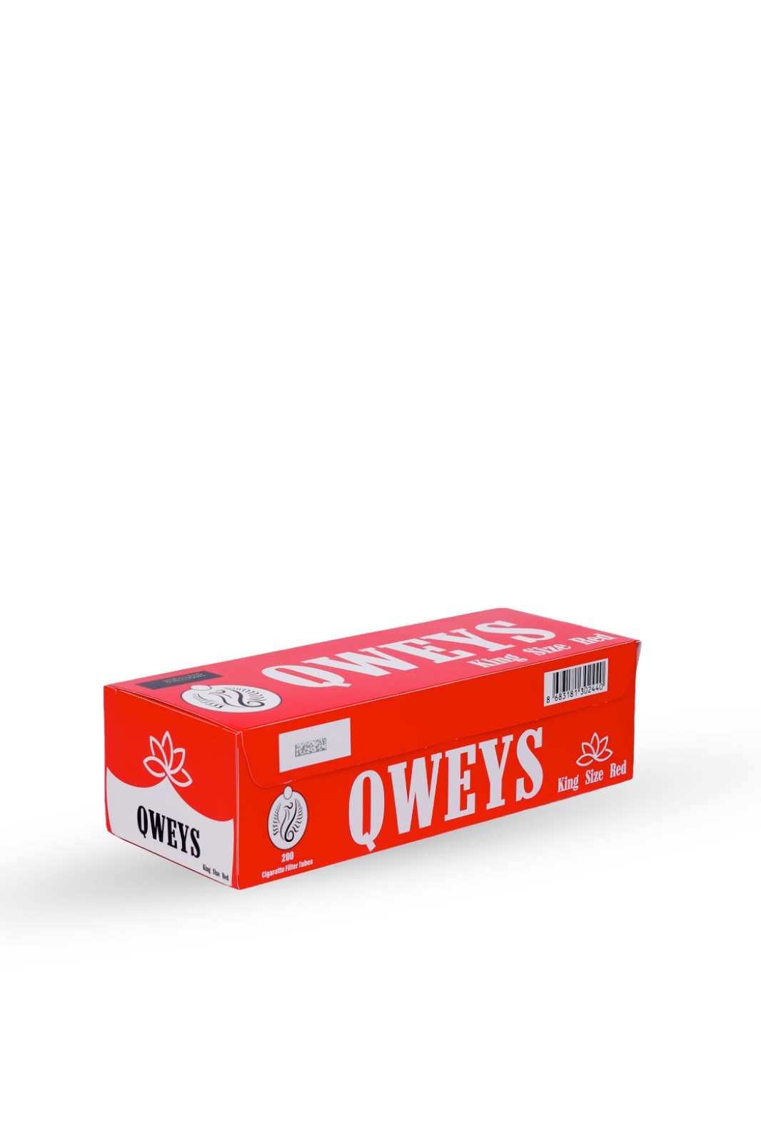 Cigarette Tubes King Size 10 Box of 200 Ct QWEYS RED