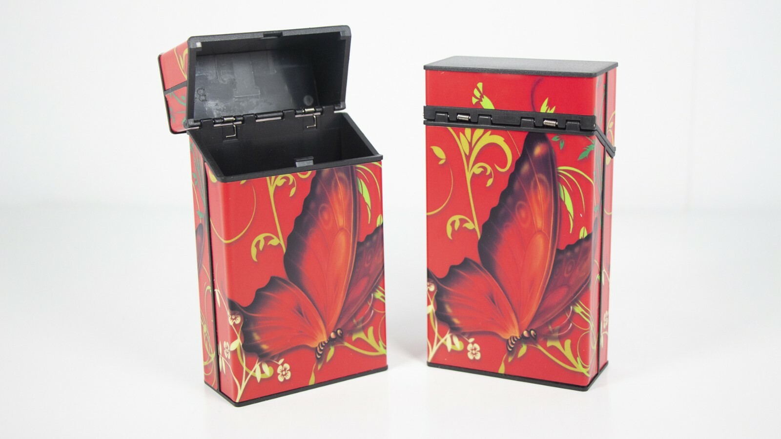 12 Mix Design Glow in the Dark Push Open Cigarette Case Pack Holder 100mm