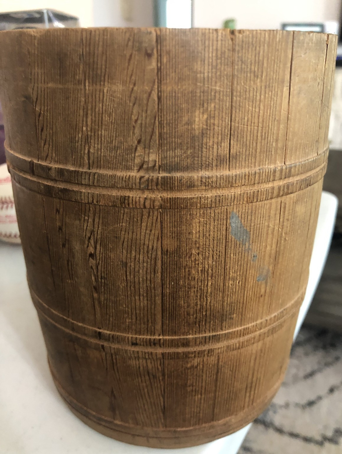VINTAGE WOODEN BRIGGS SMOKING TOBACCO HUMIDOR (NO LID) 1930’S ADVERTISING NICE