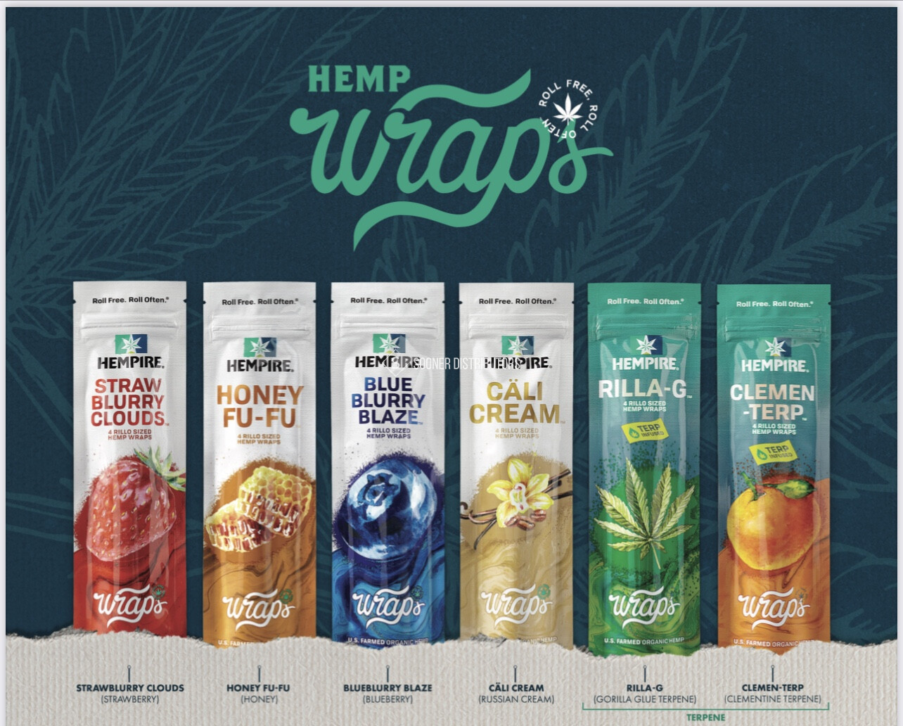 Hempire Cali Cream (Russian Cream) Herbal Rolls By Swisher (Full Box of 15)
