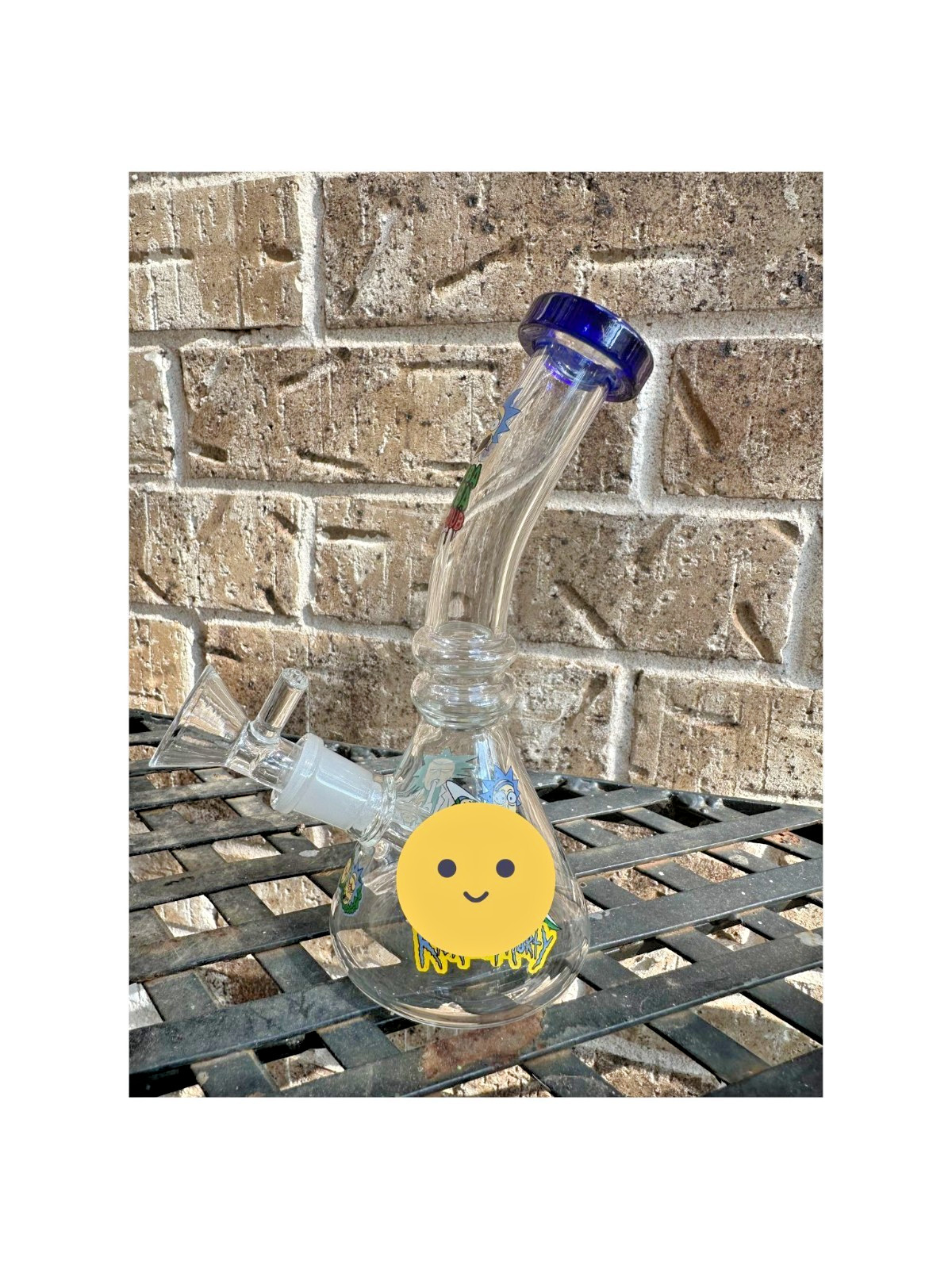 7-Inch Handmade Glass Bong, Cartoon-Style Water Pipe (Read Description)