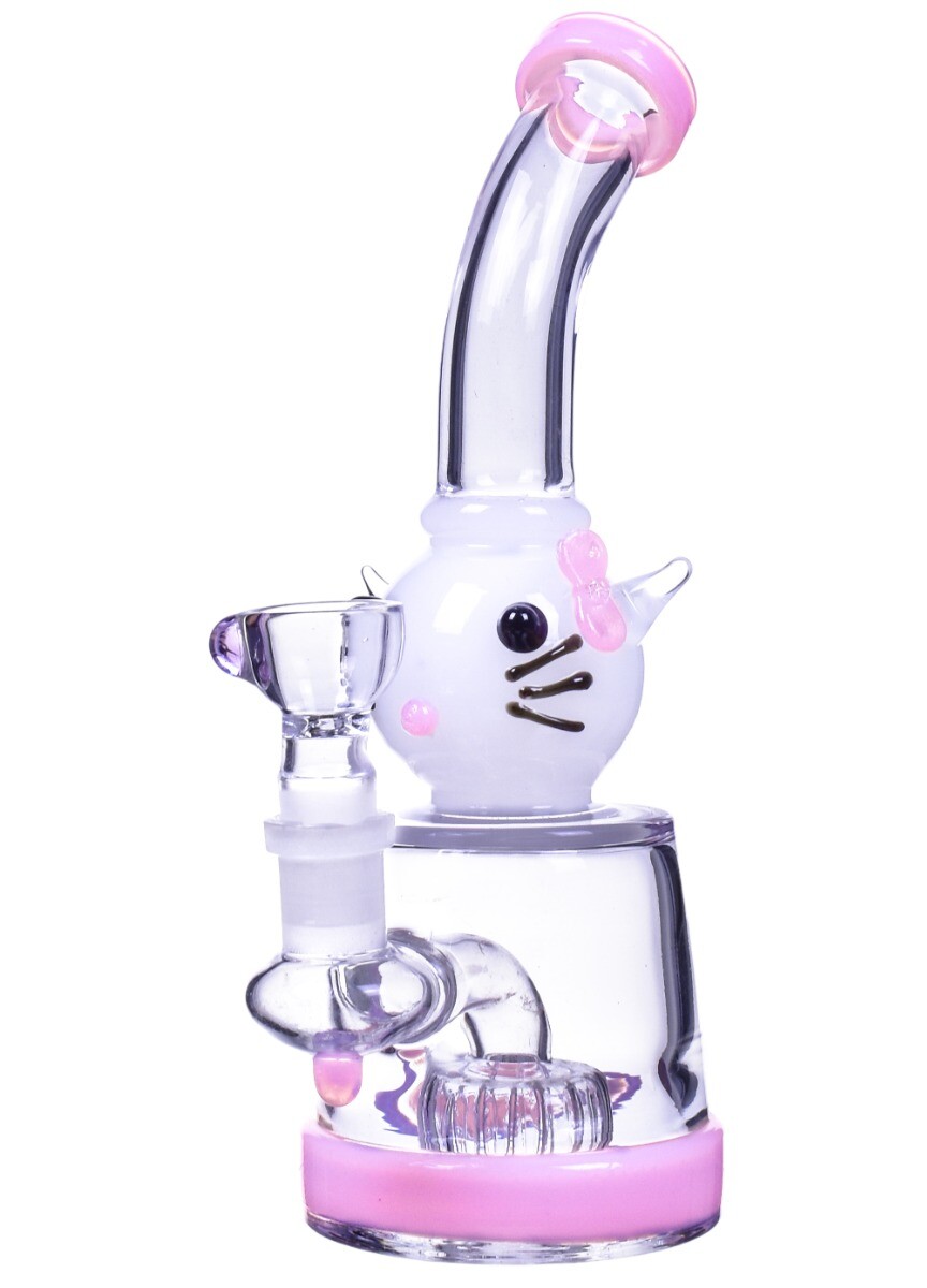 CUTE Glass Water Pipe PINK Bong ANIMAL Girly Hookah CUTE Bong Bubbler *USA*