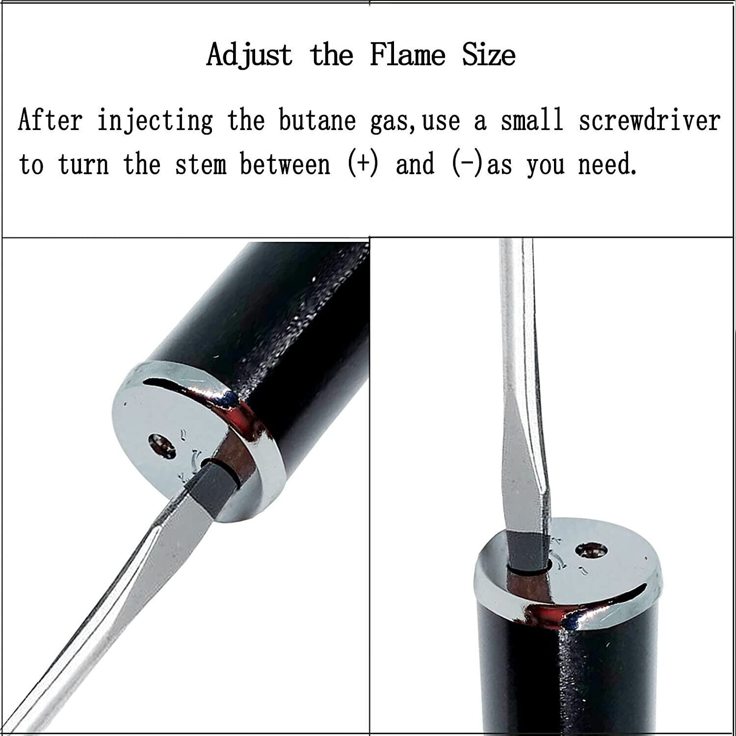 All-in-1 Pipe Windproof Click Butane Refillable Torch Lighter Click-N-Hit New