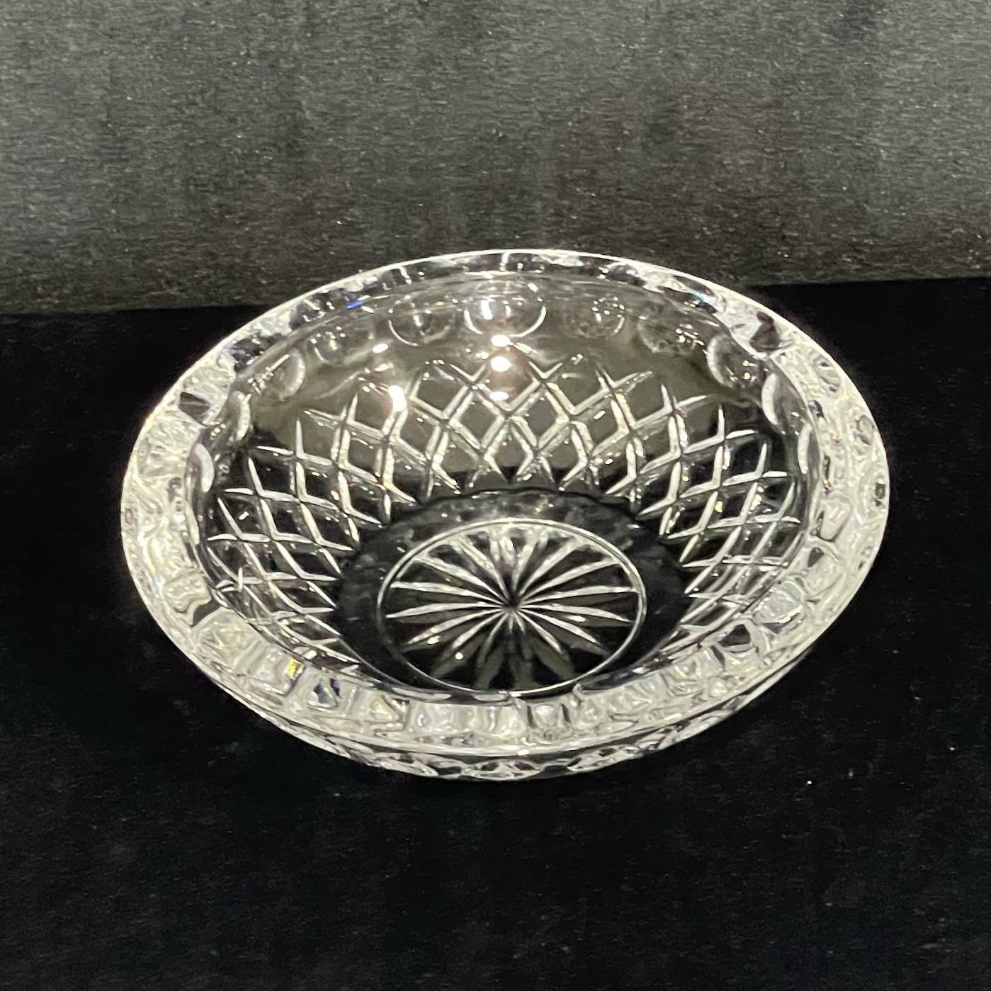 Vintage Princess House Highlights Lead Crystal 7″ Heavy Bowl Candy Dish Ashtray