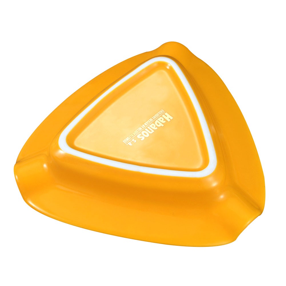 Triangle Ceramic Cigar Ashtray Large 3 Slot Cigarette Holder Outdoors Cohi Gift
