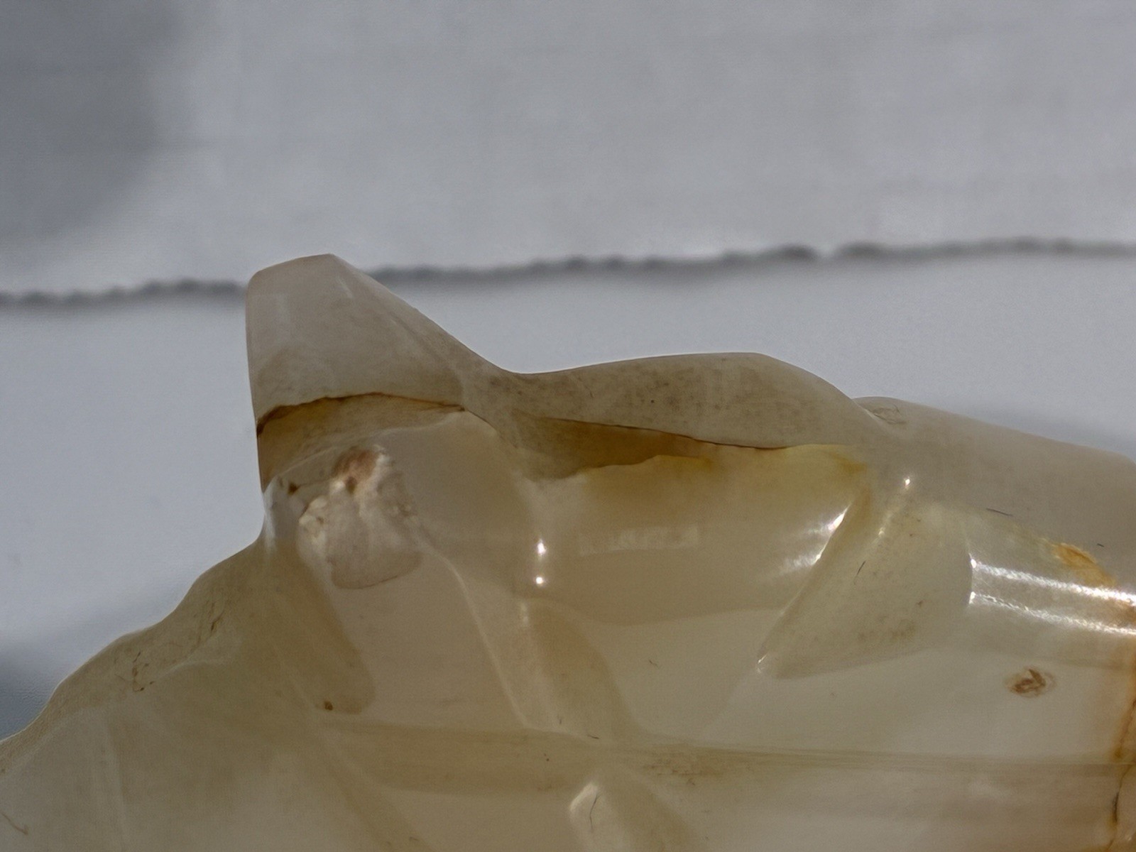 Vintage Carved Onyx Horse Head Ashtray Trinket Dish Mid Century Modern Stone