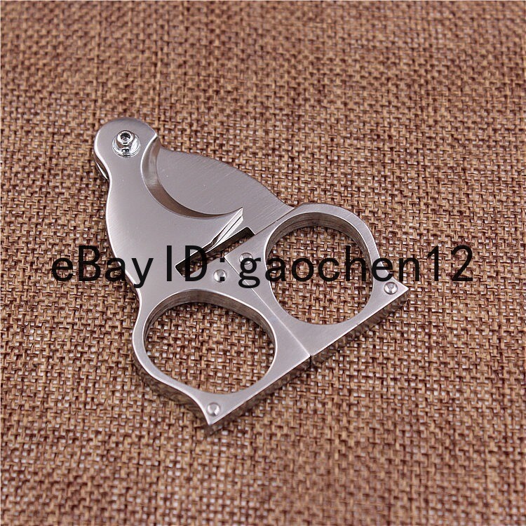Portable Classic Cigar Cutter Scissors Stainless Steel Guillotine Cigar 2CM