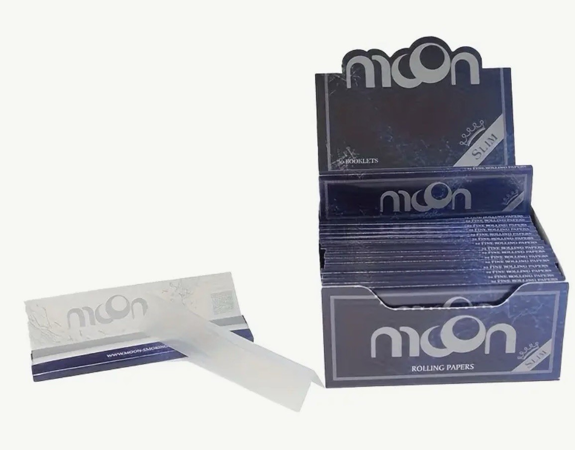Moon Rolling Papers Box Of 50 Packs King Size Blue Rolling Papers Rice 108mm