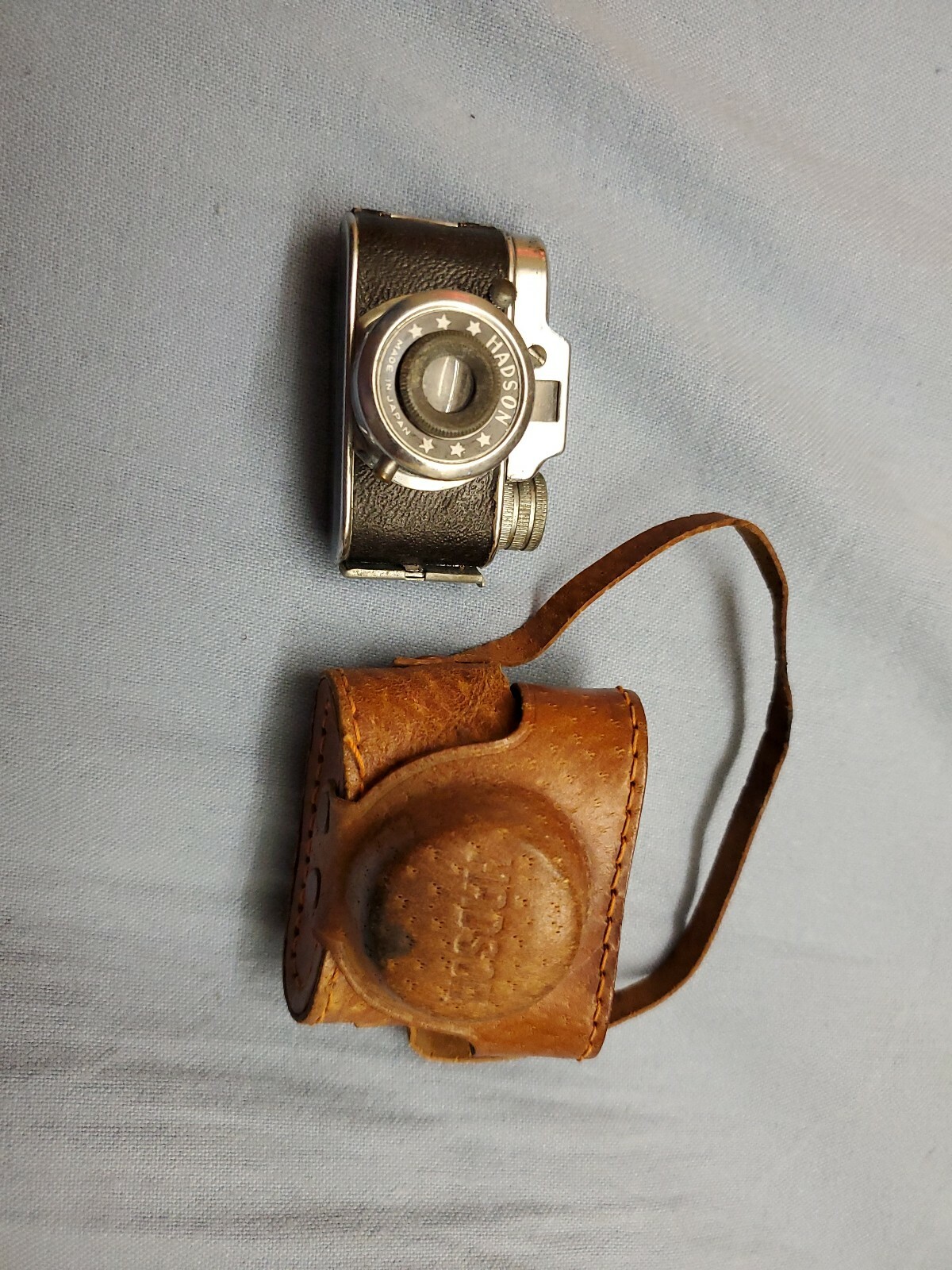 Hadson Subminiature Hit Type Spy Film Camera, MADE IN JAPAN, W/ Case, VINTAGE