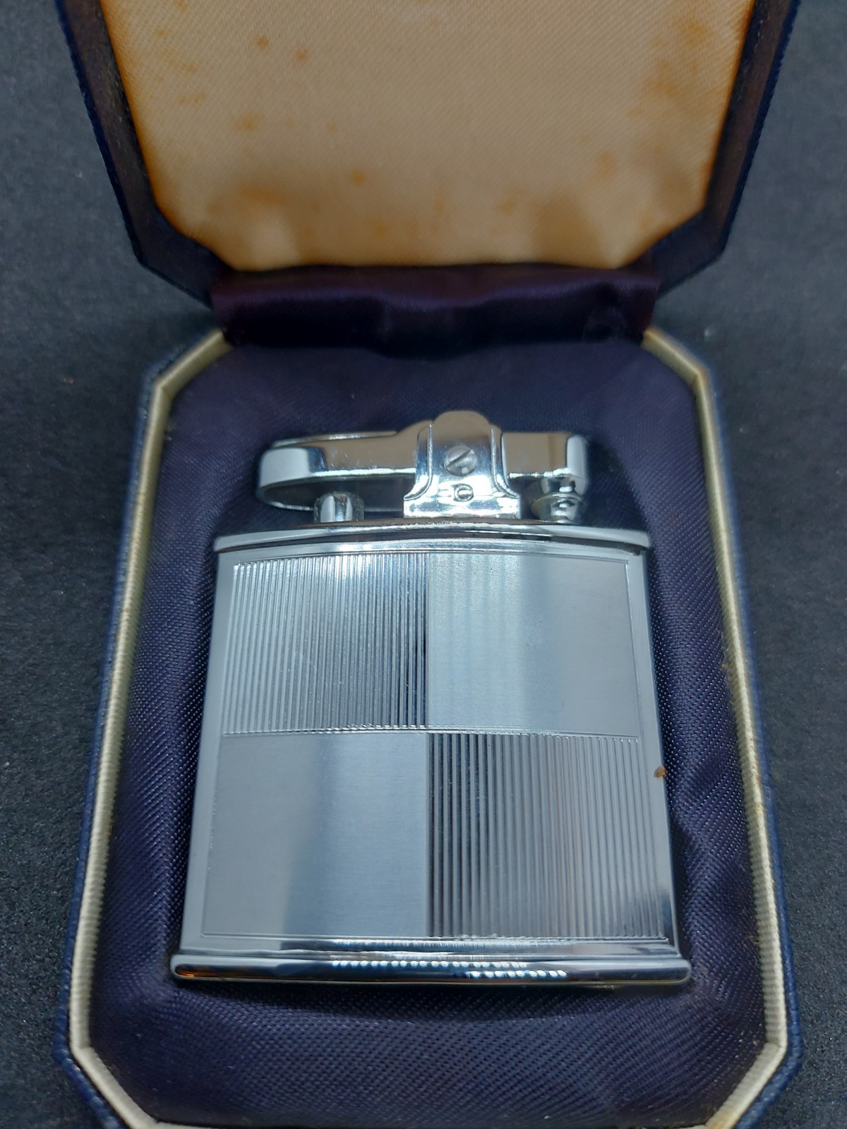 Mint Condition Ronson Standard Petrol Lighter Box Papers Made In England Vintage