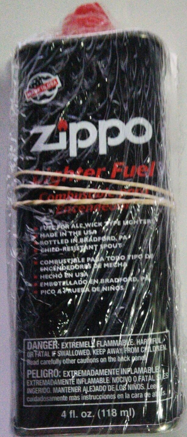 3X4 Zippo Gift Set – 12 Fl.oz Fluid Fuel & 3 Wick Card & 3 Flint Card (3 Flint)
