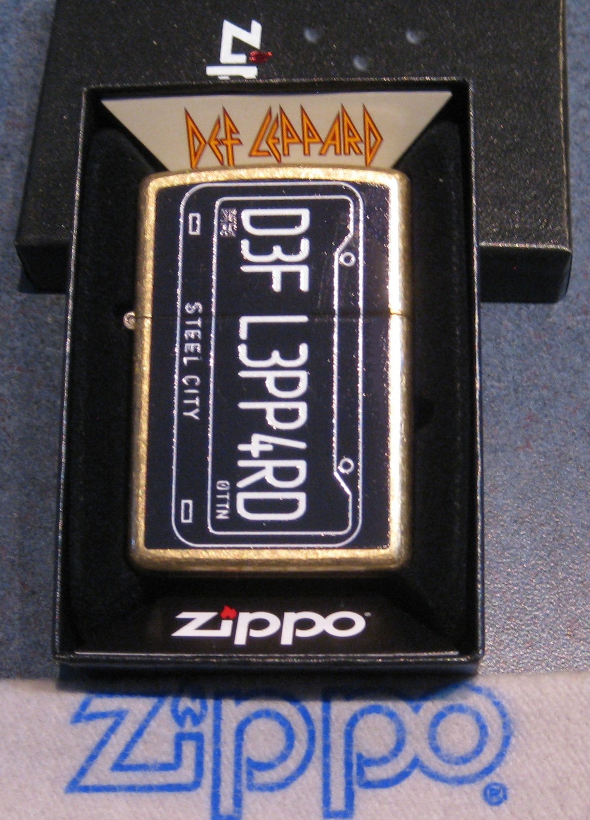 MUSIC Def Leppard STEEL CITY 47223 D3F L3PP4RD ZIPPO Lighter NEW IN BOX 2025