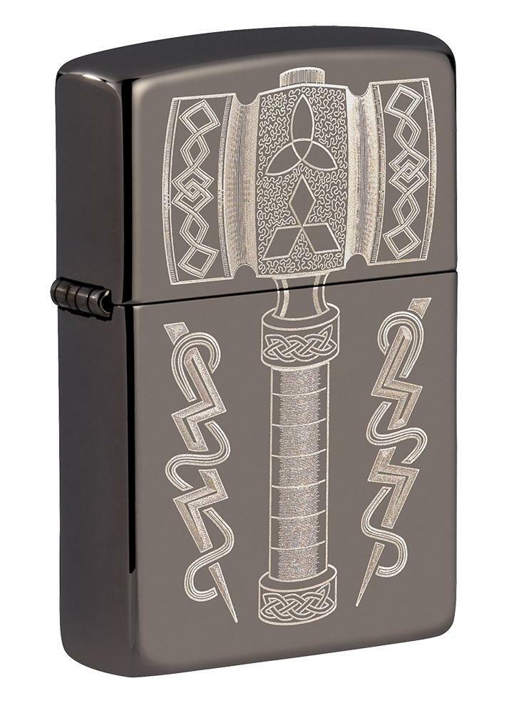 Zippo Windproof Lighter, Thor’s Hammer, God of Thunder, 49404, New In Box