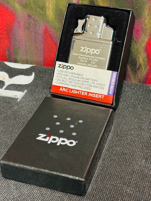 Zippo 65828 Rechargeable Double Arc Lighter Insert, USB Rechargeable