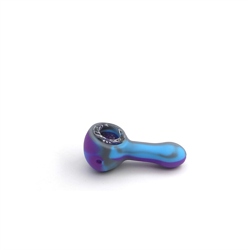 5PCS Wholesale Price Mini Mixed Silicone Pipe 9 Hole Glass Bowl Random Color