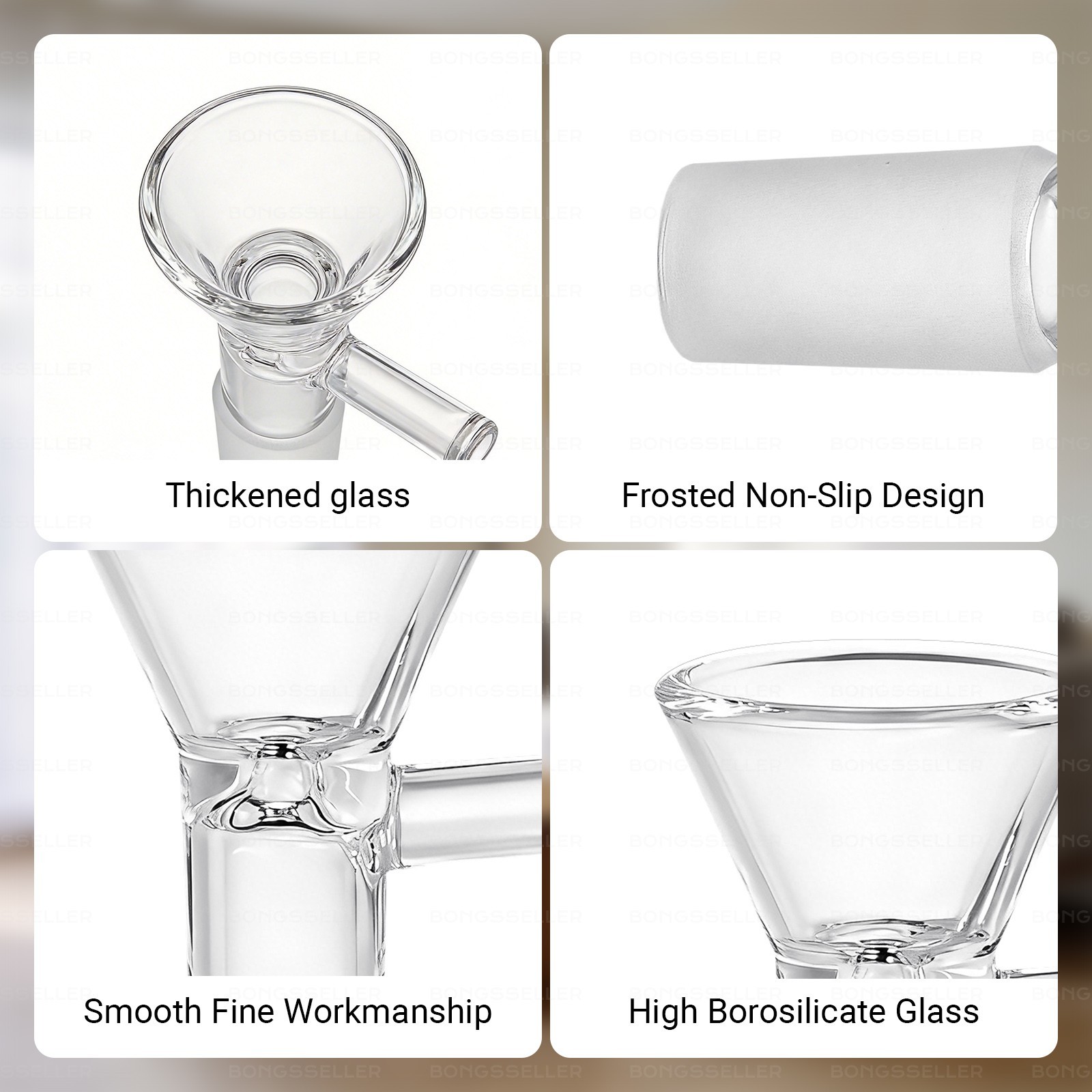(10 PACK) 14MM Male Glass Bowl For Water Tobacco Pipe Bong Replacement Head -USA