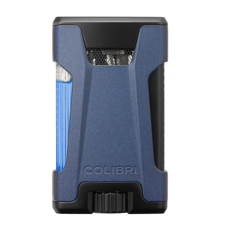 Colibri Cigar Lighter Rebel Double Jet Lighter Matte Silver