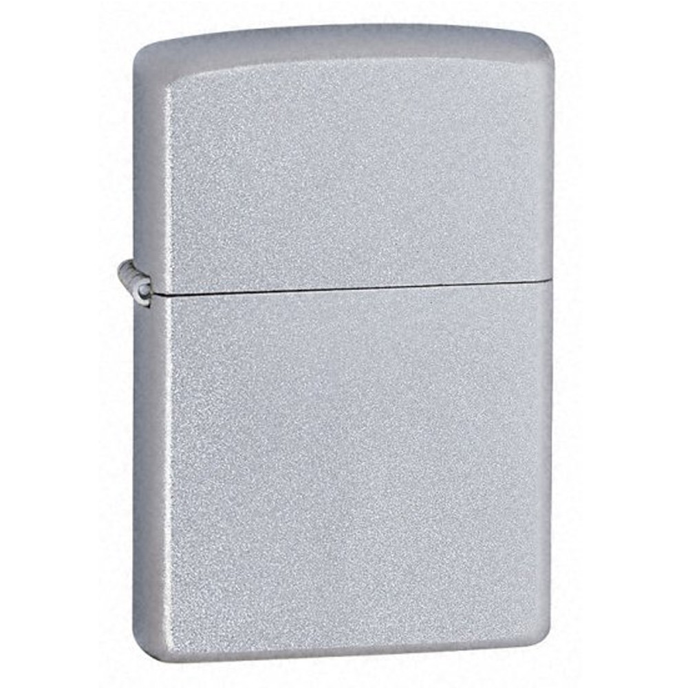 Zippo Windproof Lighter Classic Satin Chrome Finish Plain (205)