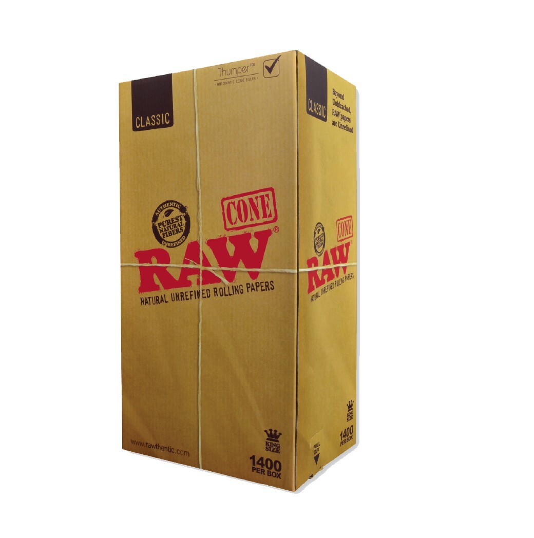 RAW Cones Classic King 1400 Count Box