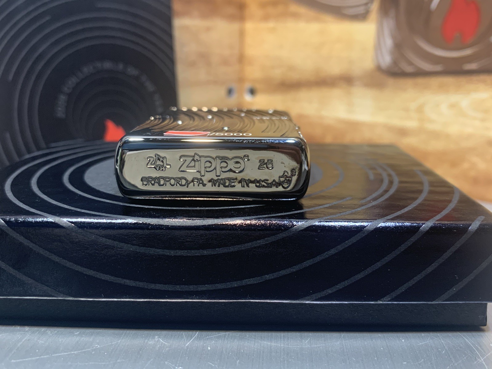 Zippo 47218, 2026 Collectible of the Year, Carved Black Ice Armor, Limited 5000
