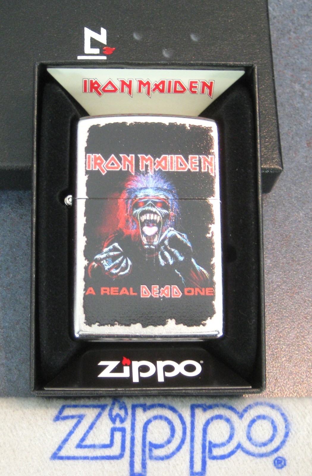 IRON MAIDEN Music A REAL DEAD ONE 47243 ZIPPO Lighter MINT New in Box SEALED