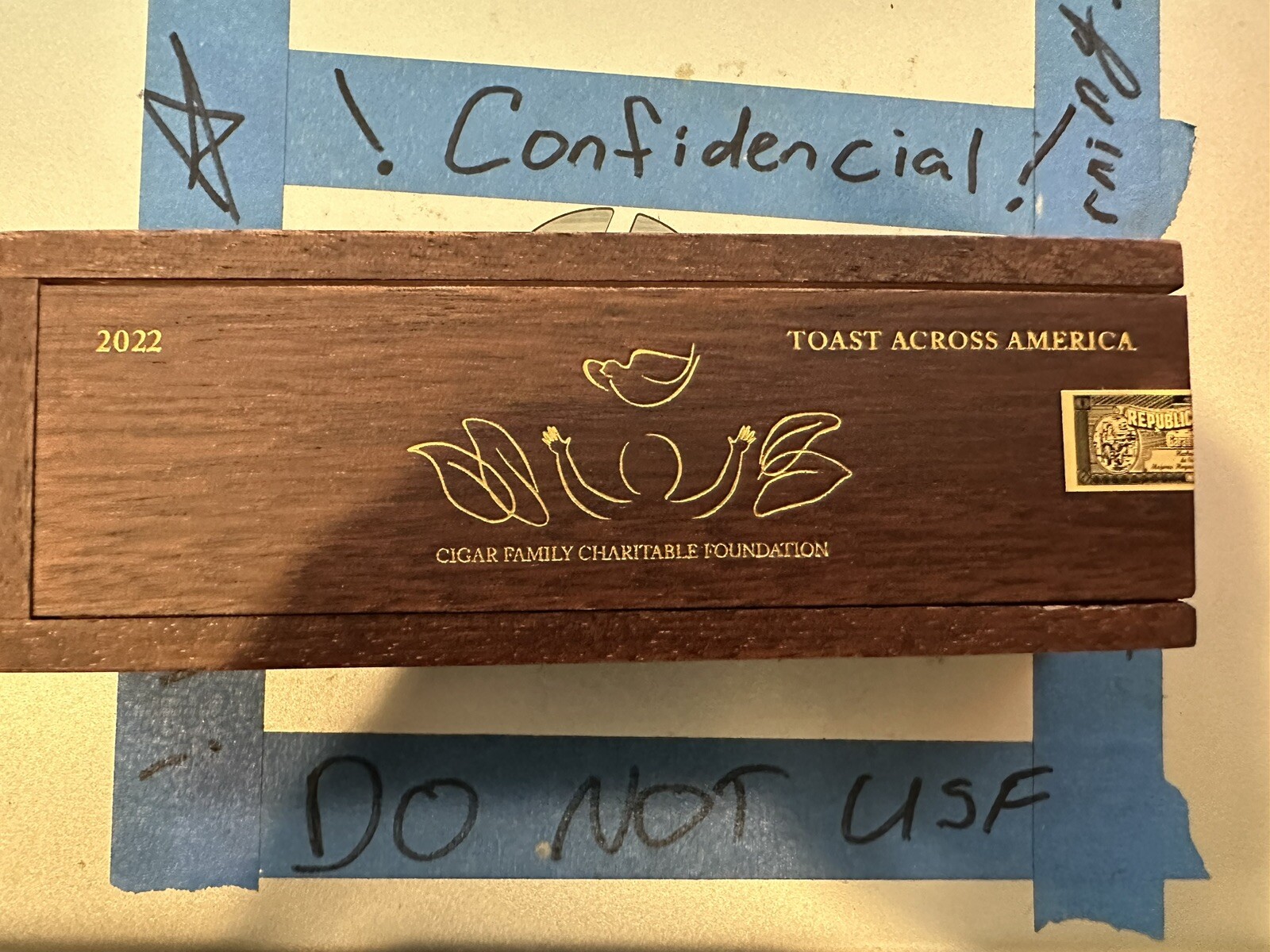 Fuente Wooden Cigar Coffin Wood Box Prometheus Opusx Opus X 2022 Toast Across