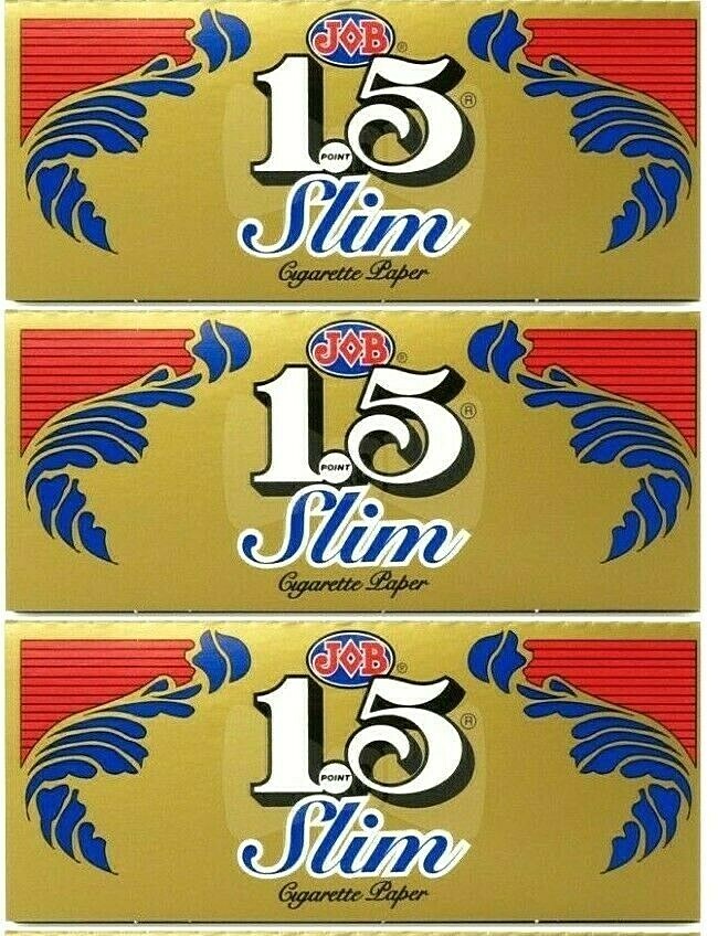 3x JOB Gold Slim 1 1/2 1.5 Rolling Papers *Great Prices* *FREE USA SHIPPING*!
