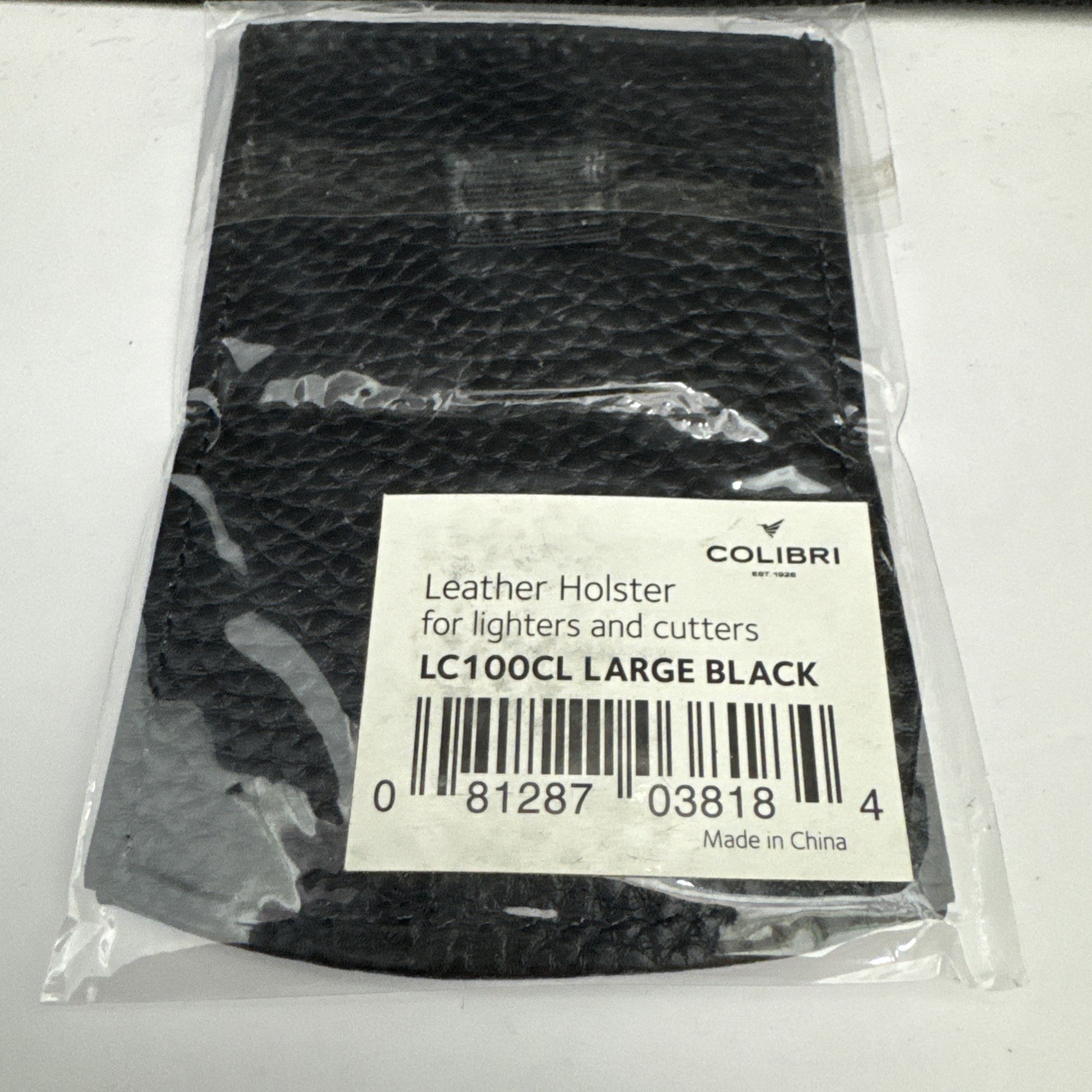 Colibri Branded Leather Case Pouch for Cigar Lighter or Cutter – Large – New