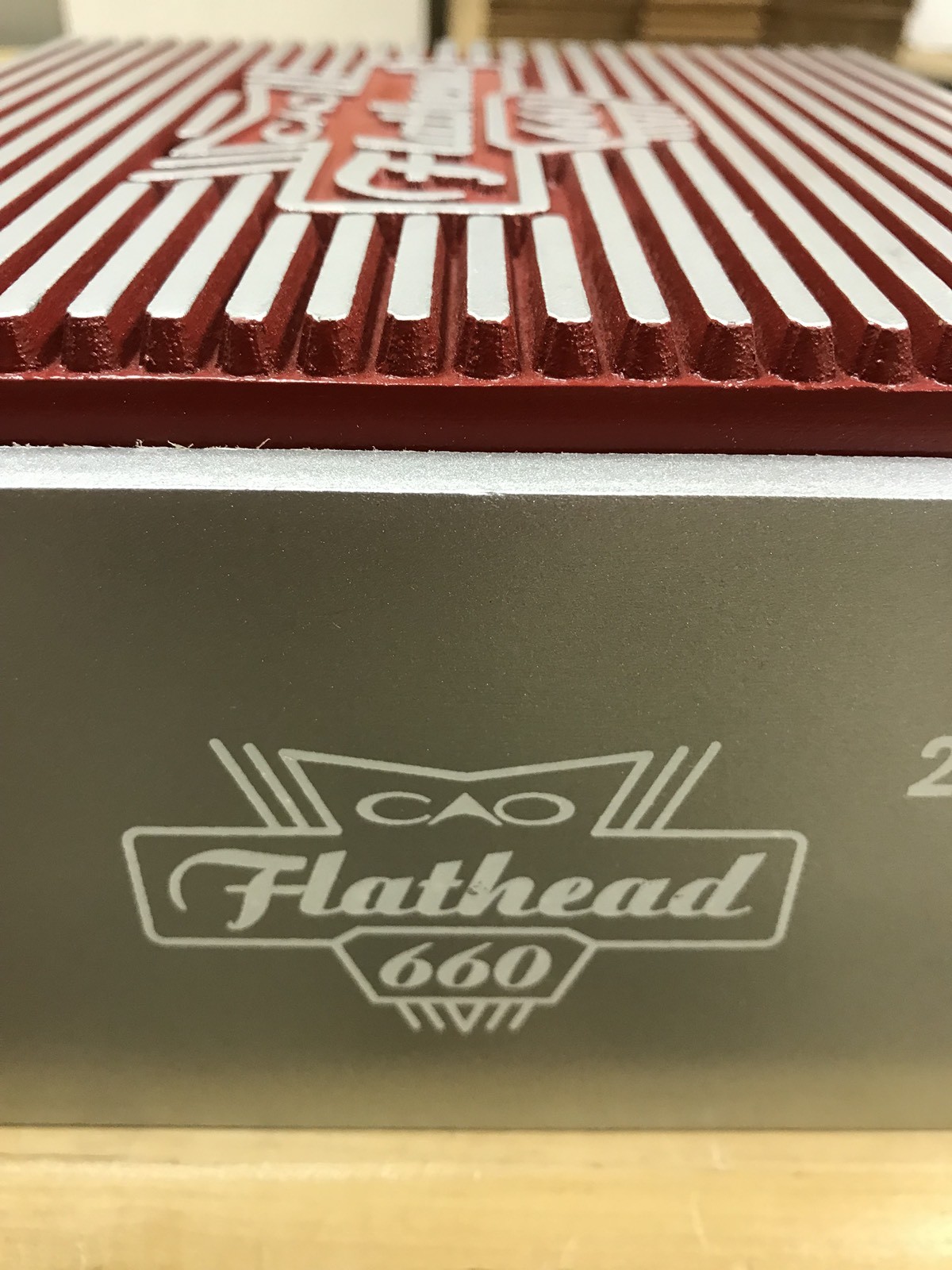 CAO Flathead “Carb” 660 Motorcycle Themed Empty Cigar Box, No Cigars Included