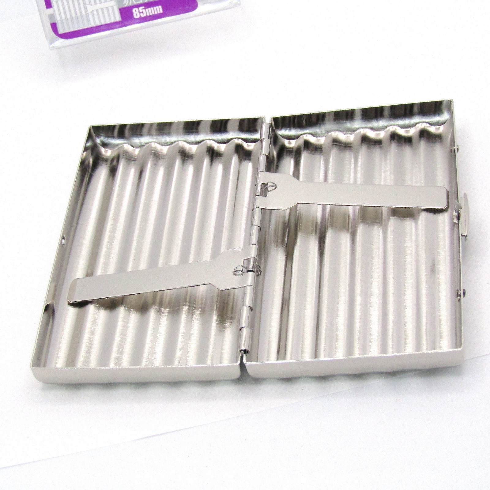 Tsubota Pearl Cigarette Case Casual Metal Wave 12 Storage Polish Japan