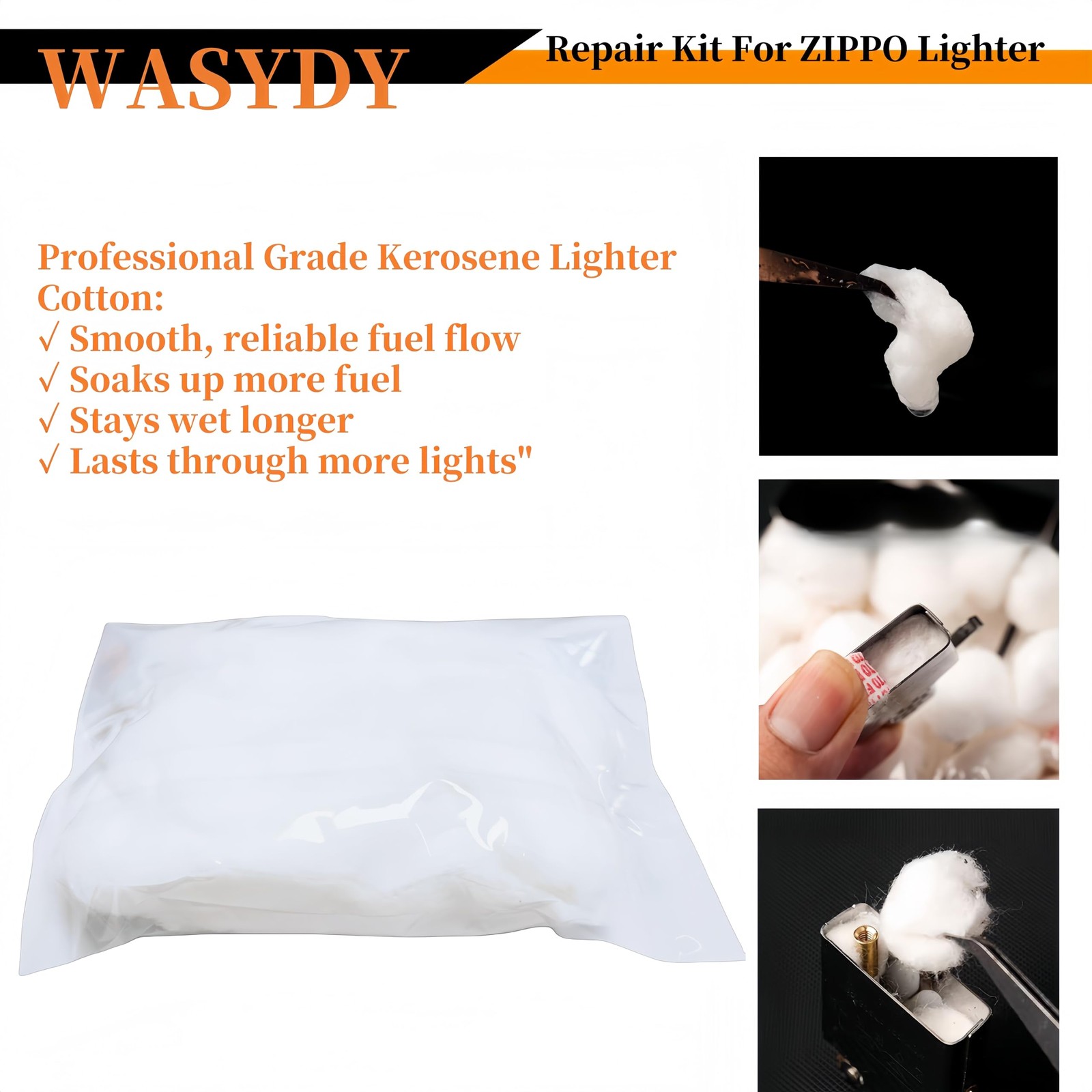 Lighter Repair Kit,Flint Wick Set Compatible with Zippo Lighters,AntiEvaporat…