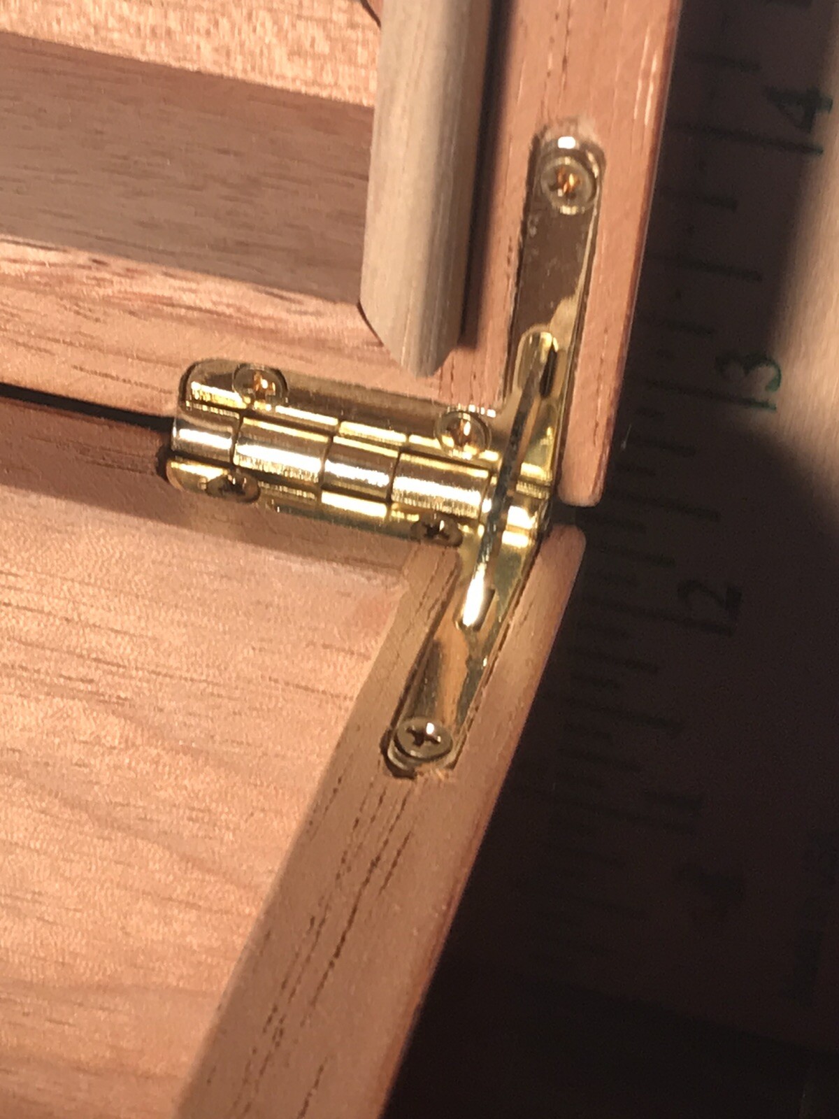 Cherry Wood Glass Top Cigar Humidor Cedar Lined, with Hygrometer With Filter