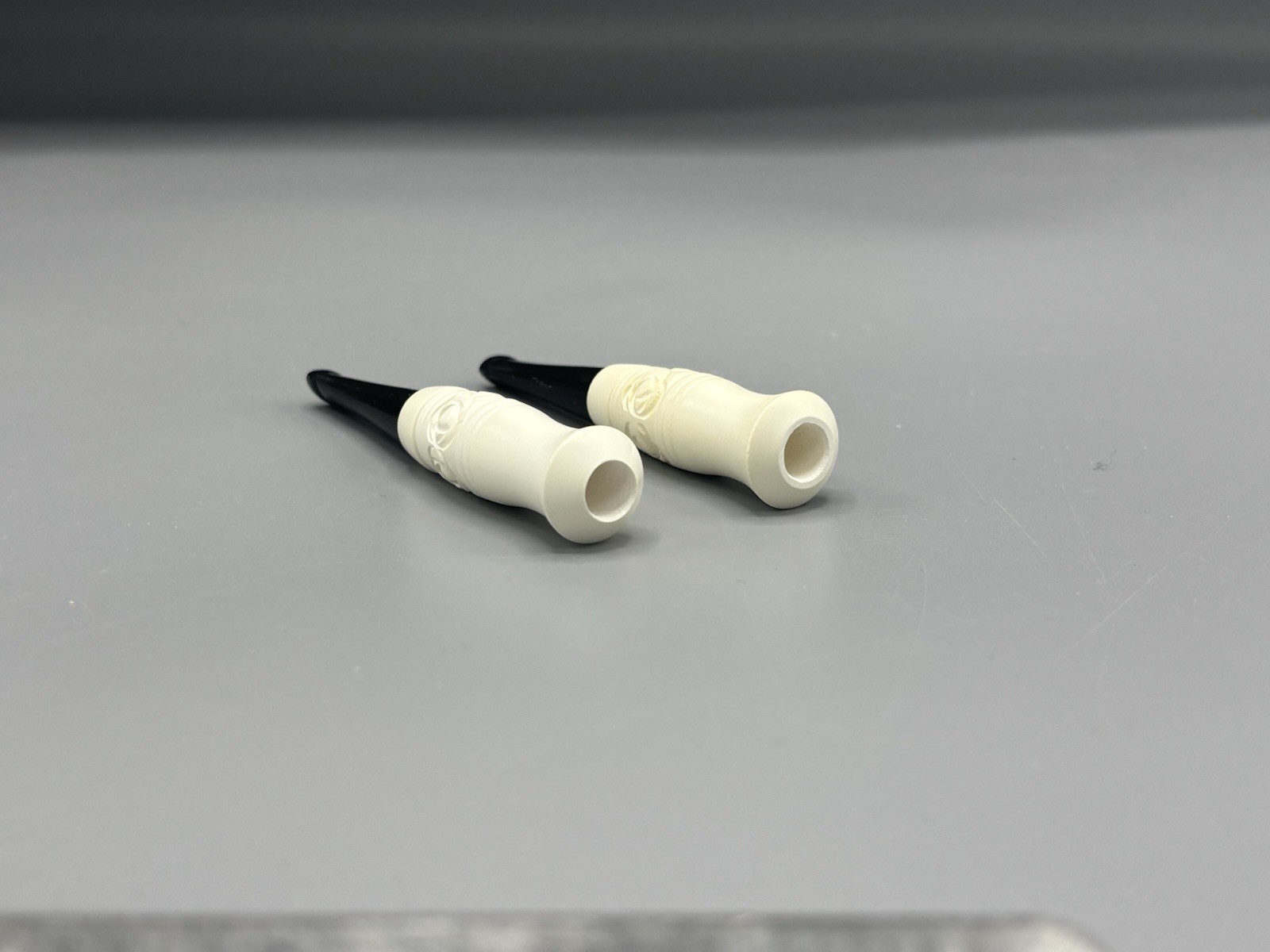 2 Cigarette Holders for regular (8MM) Cigarettes Block Meerschaum Handmade