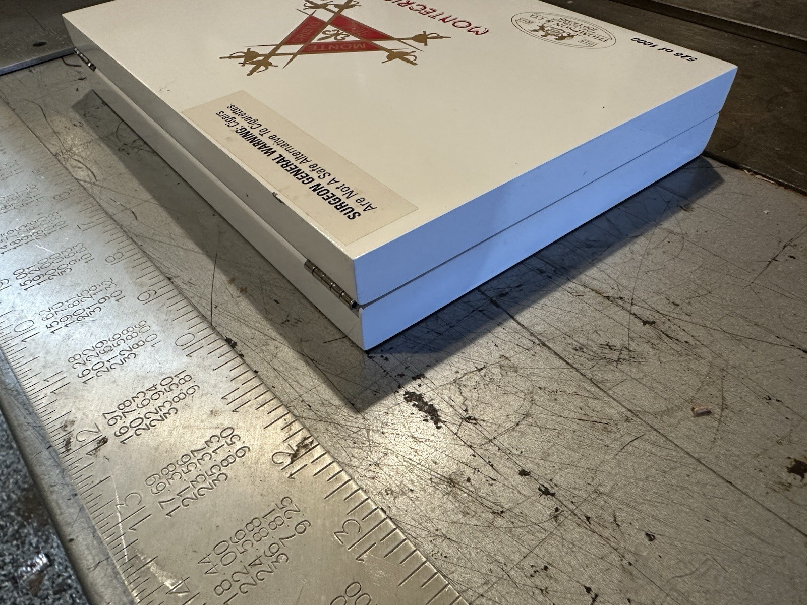 Limited Edition MonteCristo White Cigar Box Wood Wooden Spanish Cedar Lined