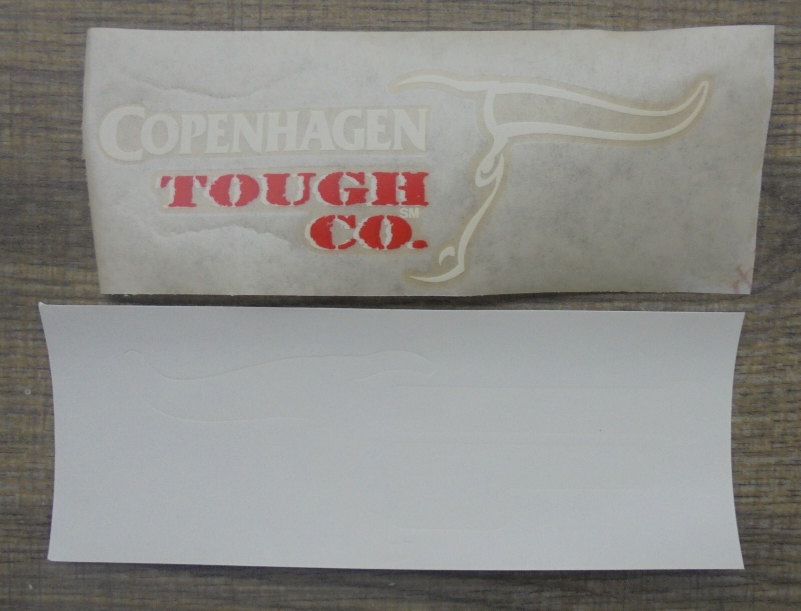 COPENHAGEN TOUGH CO. RECTANGLE FRONT PEEL OFF DECAL/STICKER 6X 2.5″NEW