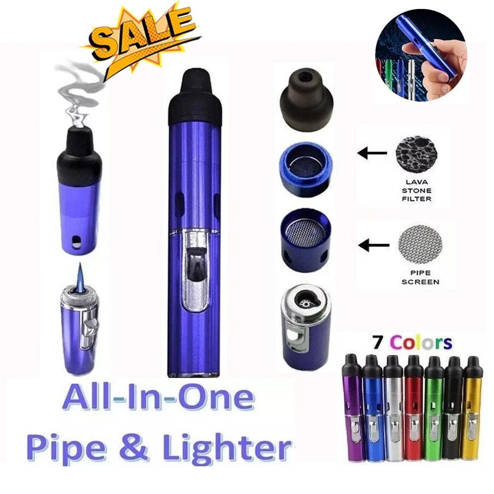 2026 Click N Hit Sneak a Toke Refillable Butane Torch Lighter Wind Resistant