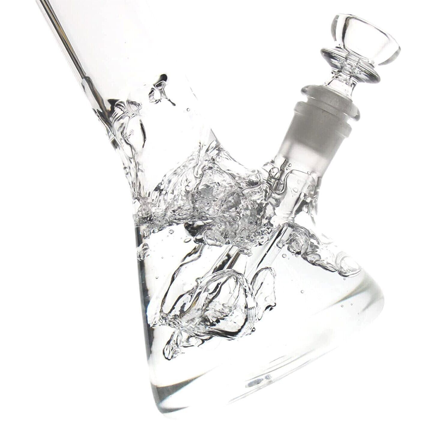 12″ Glass Heavy Bongs Bong Hookah Water Pipe Heavy Beaker WITHOUT a Percolator